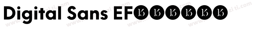 Digital Sans EF字体转换